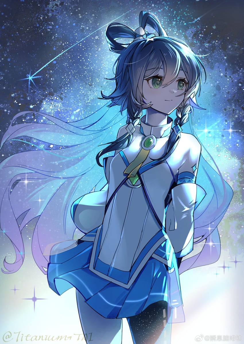 luo tianyi and luo tianyi v3 (vocaloid and 1 more) drawn by titaniumtai
