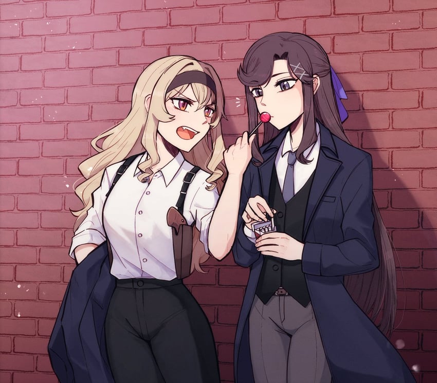 saijou claudine and tendou maya (shoujo kageki revue starlight) drawn by rickonrk