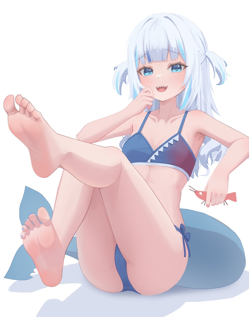 gawr gura and ebi-chan (hololive and 1 more) drawn by fpvjoe
