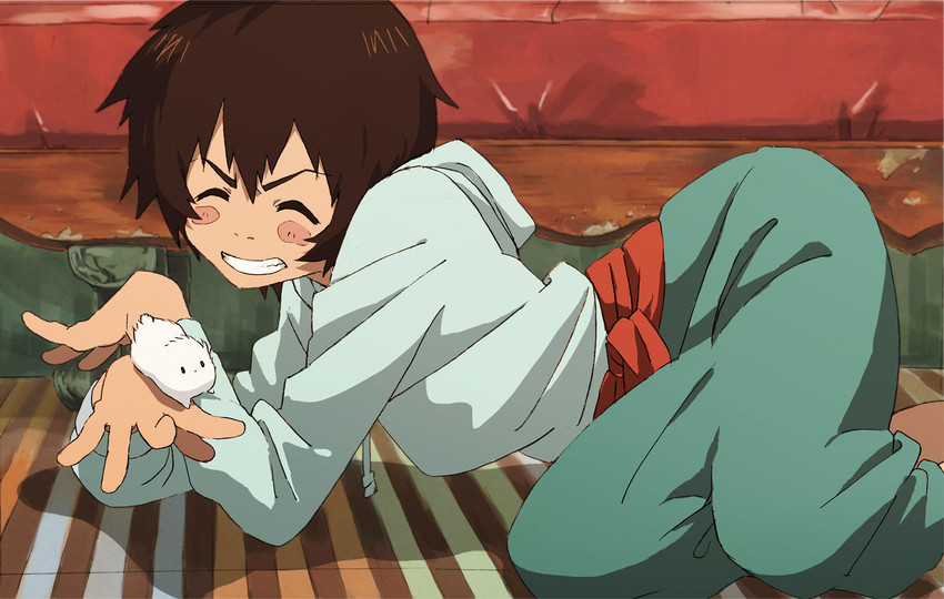 kyuuta (bakemono no ko) drawn by corn_potako