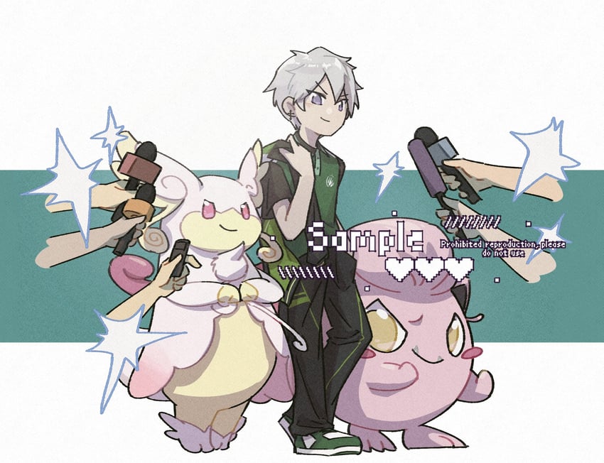 audino, scream tail, and mega audino (pokemon) drawn by robinlovesop