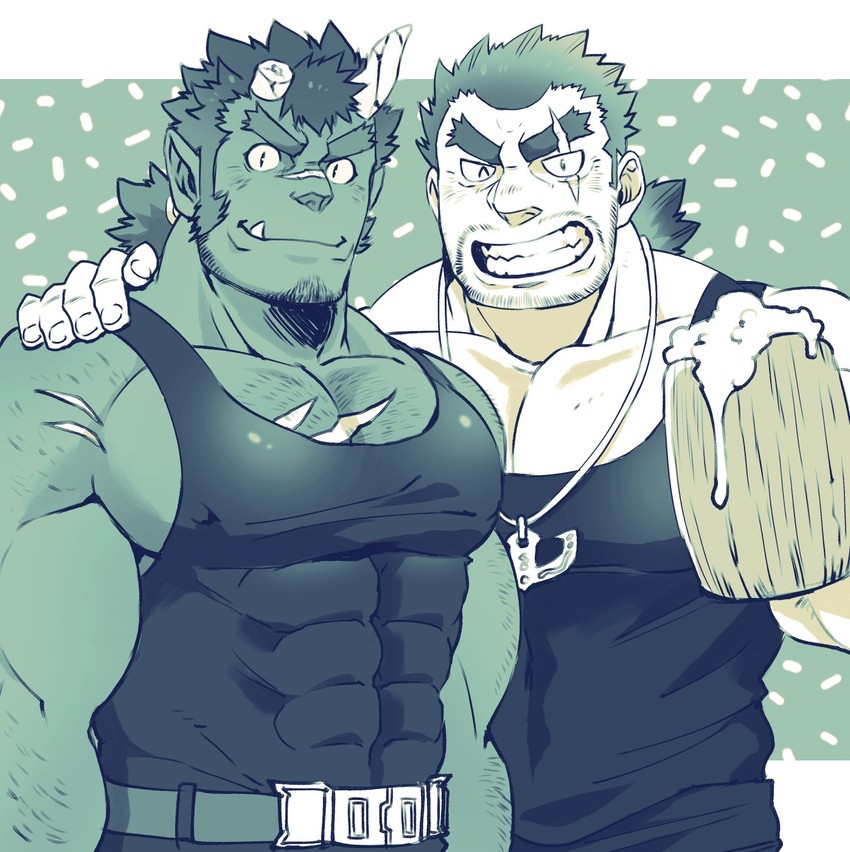 orgus and jormungandr (shoukan yuusha to f-kei kareshi) drawn by ezaki_papiko