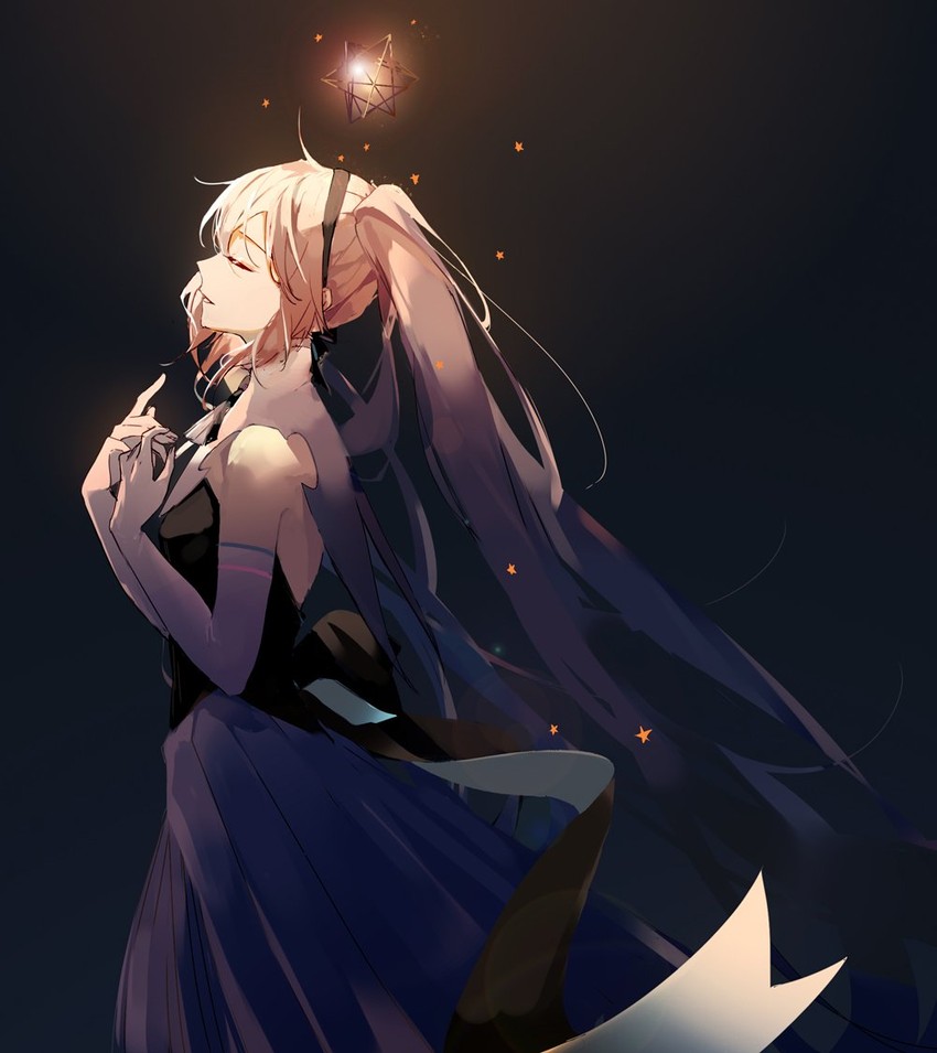 hatsune miku (vocaloid and 1 more) drawn by mamenomoto