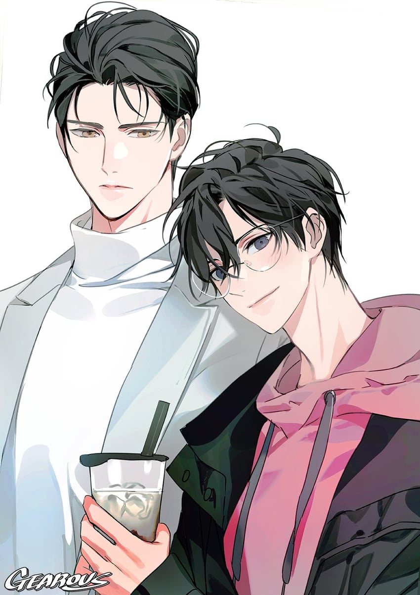 wei wuxian and lan wangji (modao zushi) drawn by gearous