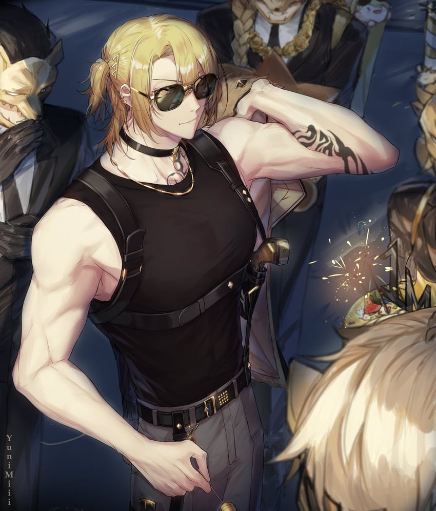 luca kaneshiro (nijisanji and 1 more) drawn by yuni_miii