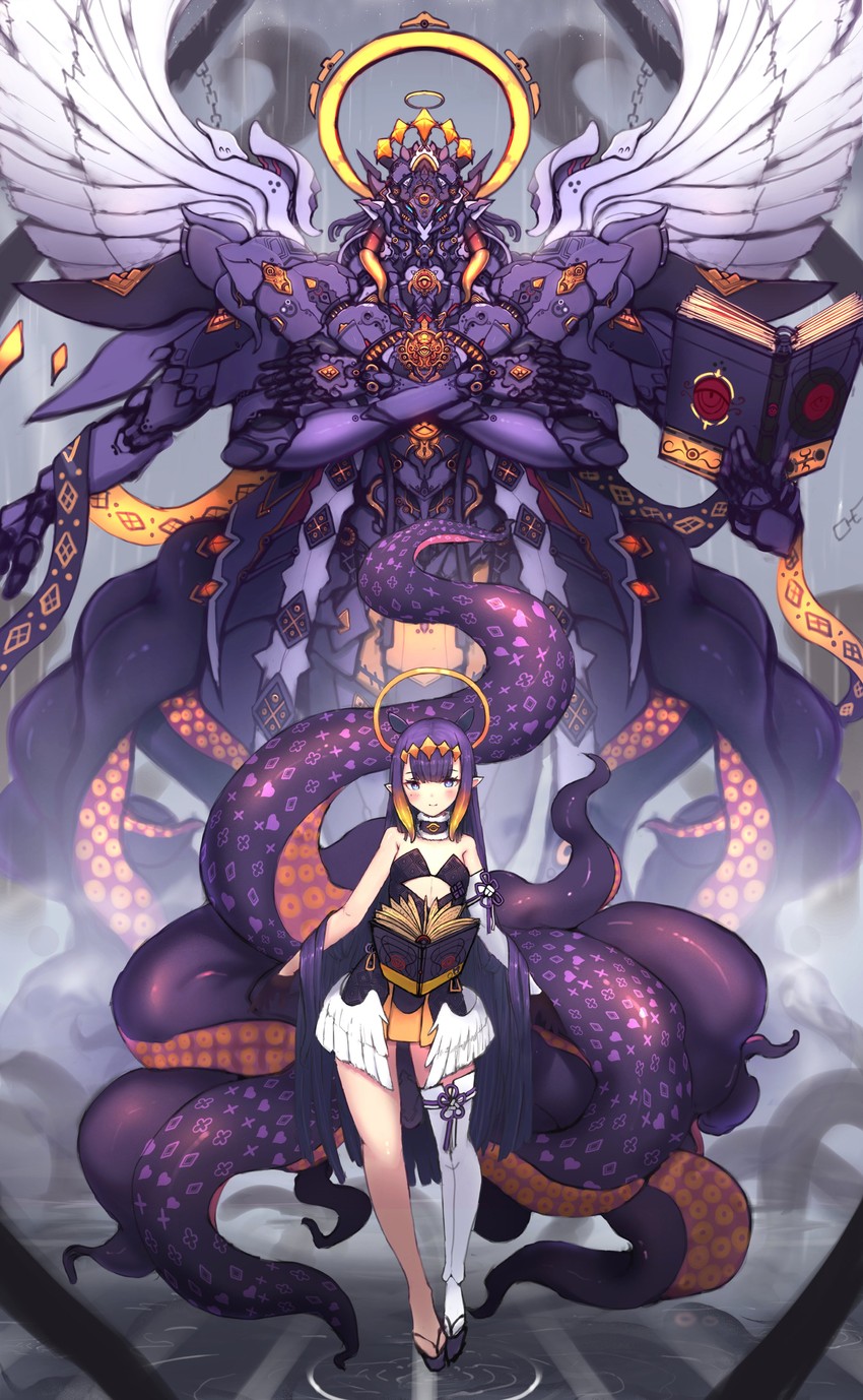 ninomae ina'nis and ao-chan (hololive and 1 more) drawn by syaha