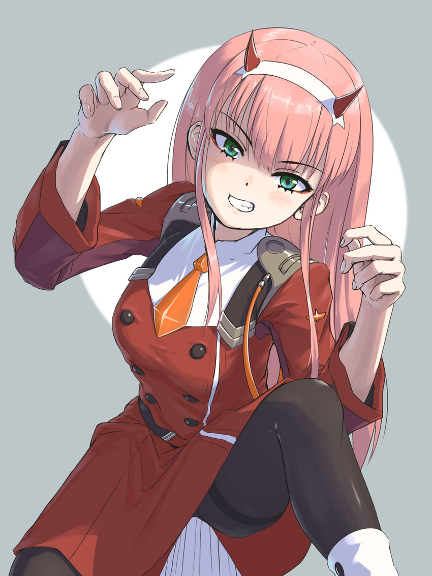 zero two (darling in the franxx) drawn by mikuru_ism
