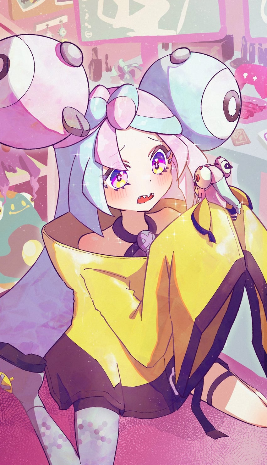 iono and bellibolt (pokemon and 1 more) drawn by anidf