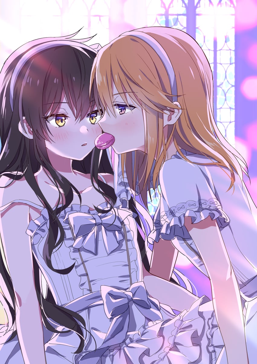 yuuki haru and matoba risa (idolmaster and 2 more) drawn by riku_(melty_drop)