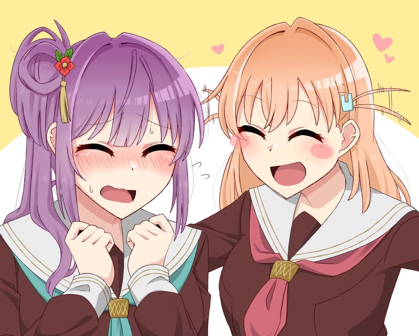 hinoshita kaho and otomune kozue (love live! and 1 more) drawn by tetetsu