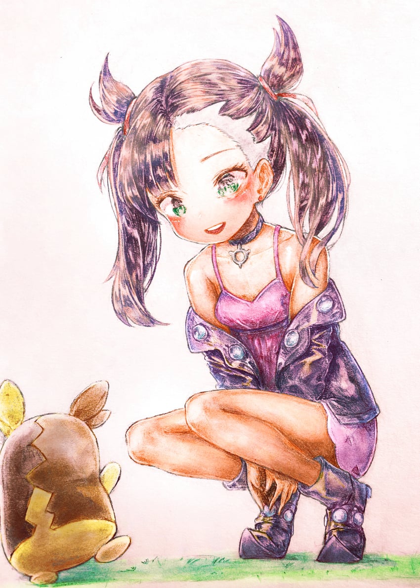 marnie and morpeko (pokemon and 1 more) drawn by rtb_(jbsb8423)