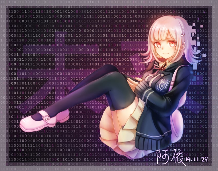 nanami chiaki (danganronpa and 2 more) drawn by ayiiiyiii
