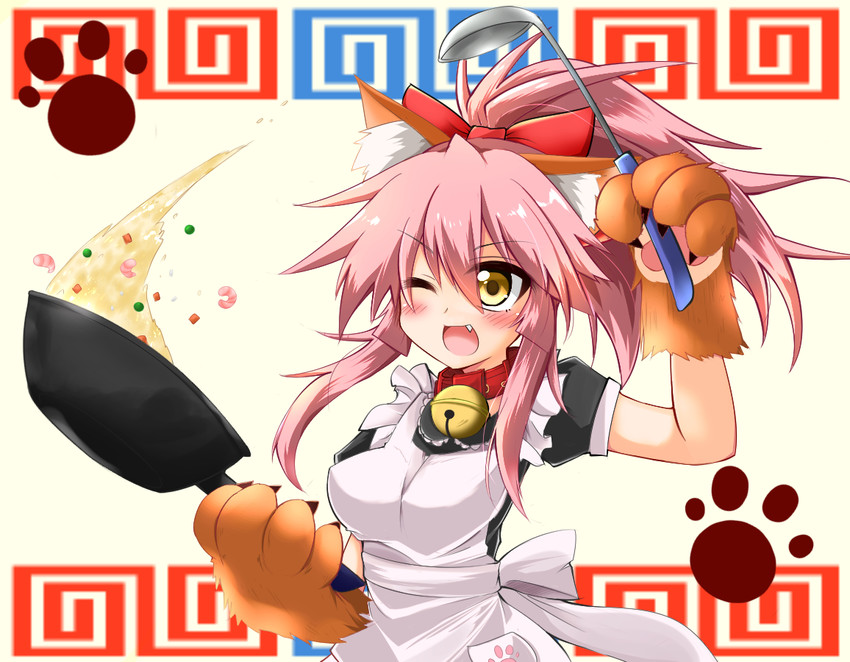 tamamo and tamamo cat (fate and 1 more) drawn by kotsuemaru