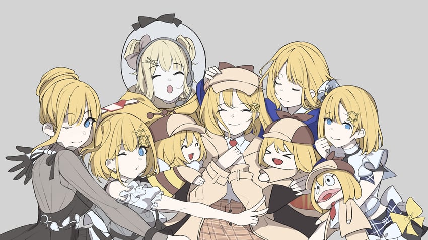 watson amelia and smol ame (hololive and 1 more) drawn by catricius and hito_(maruhito)
