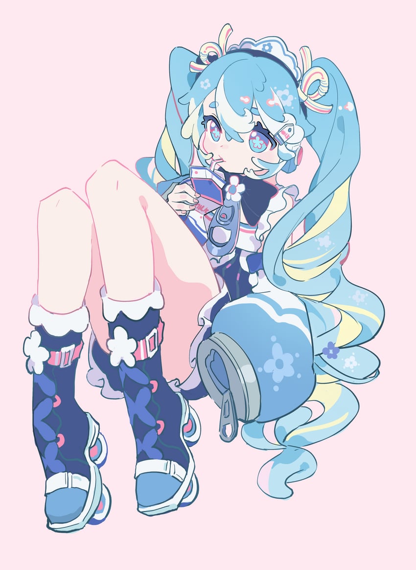 hatsune miku and yuki miku (vocaloid) drawn by kuweichuanxin_jr
