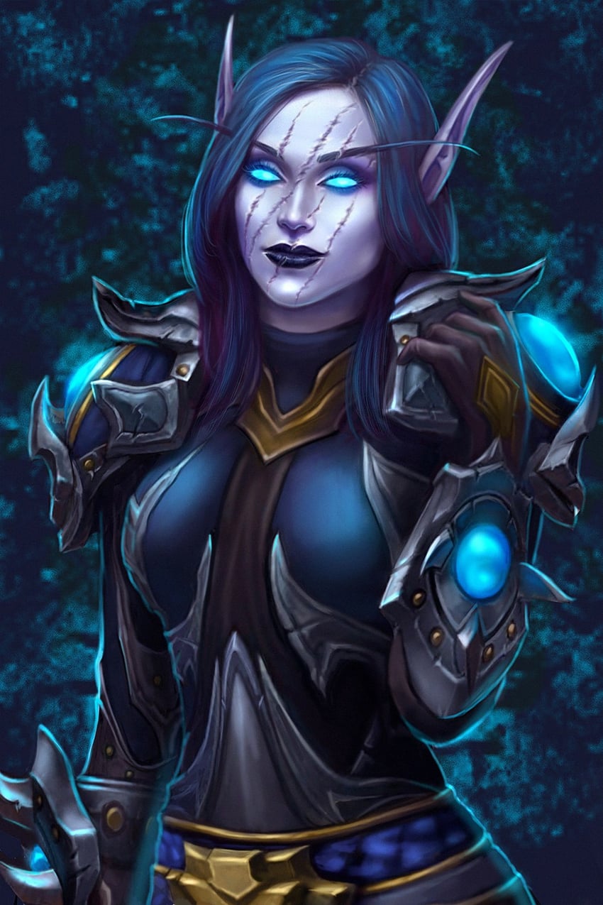melrine evershield (warcraft and 1 more) drawn by cher-ro