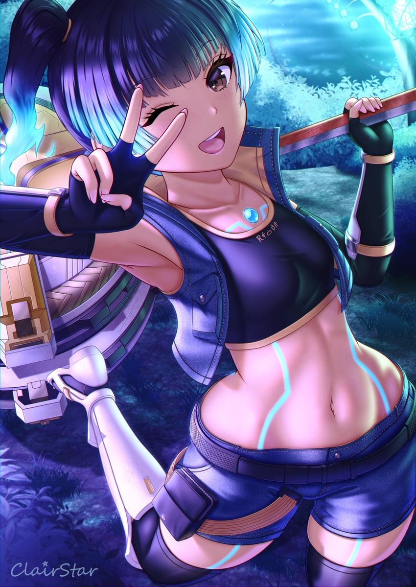 sena (xenoblade chronicles and 1 more) drawn by clairstar