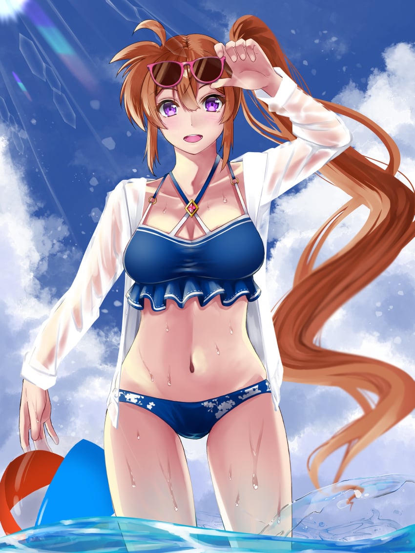takamachi nanoha (lyrical nanoha and 1 more) drawn by sougetsu_izuki