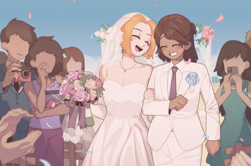 sasha waybright and anne boonchuy (amphibia) drawn by caroro117