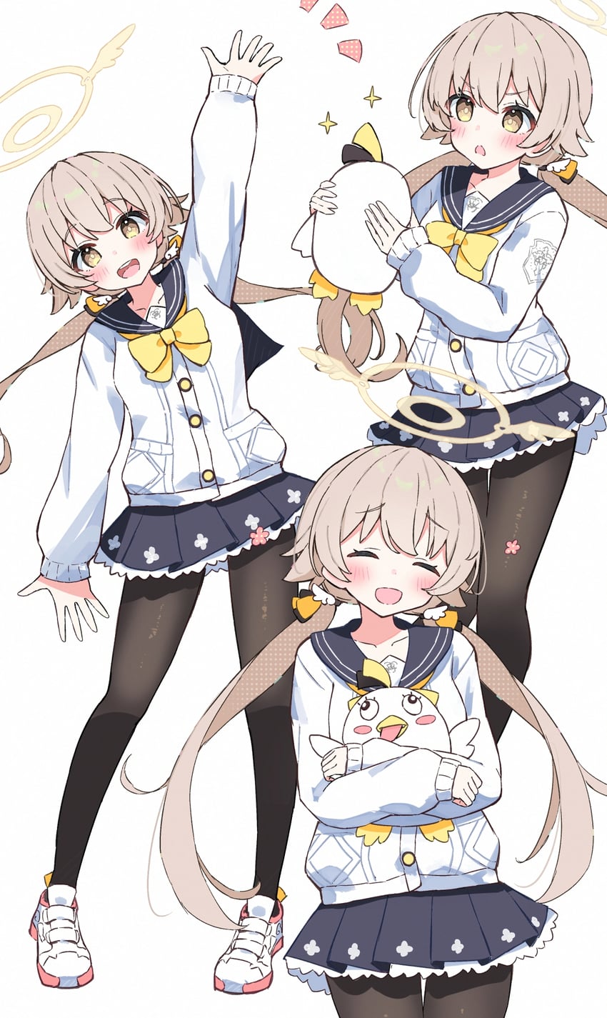 hifumi and peroro (blue archive) drawn by sateto_(user_knrf2332)