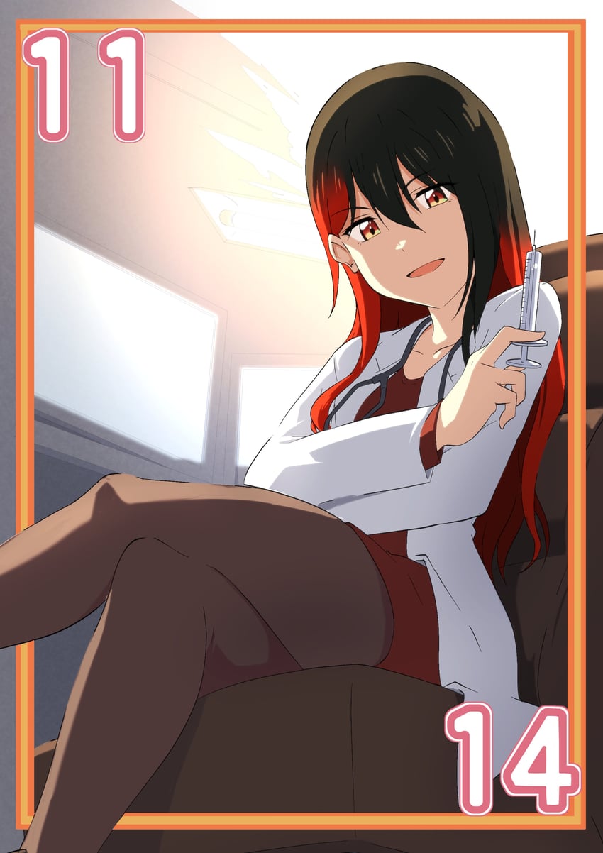 mifune kaoruko (love live! and 1 more) drawn by zasshoku_ojisan