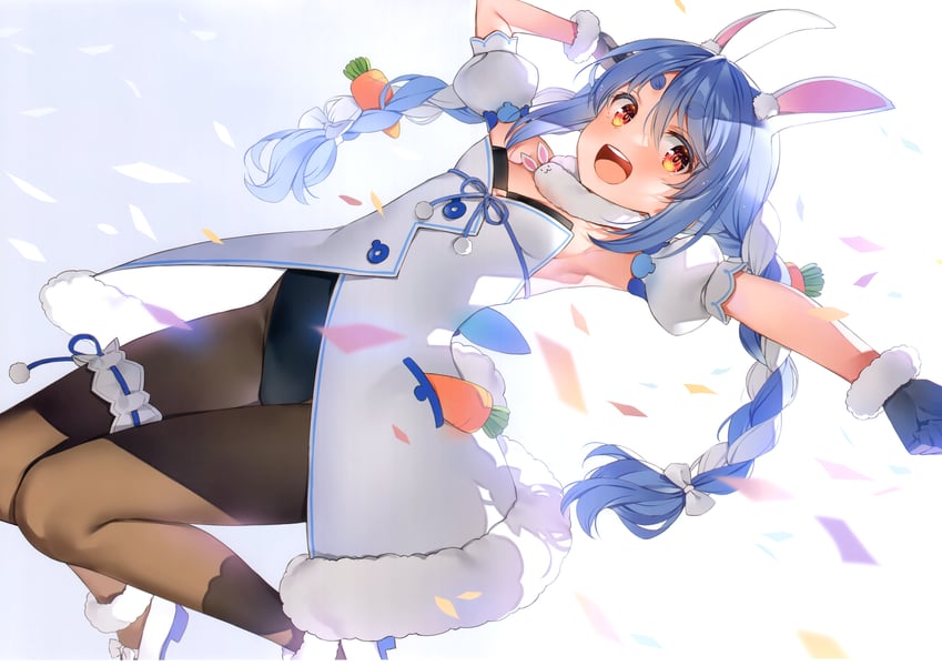 usada pekora and don-chan (hololive) drawn by yuuki_hagure