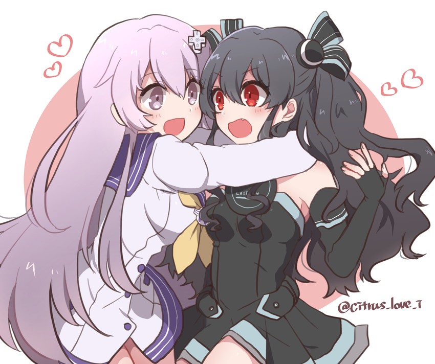 nepgear and uni (neptune) drawn by haruna_(citrus_love_i)