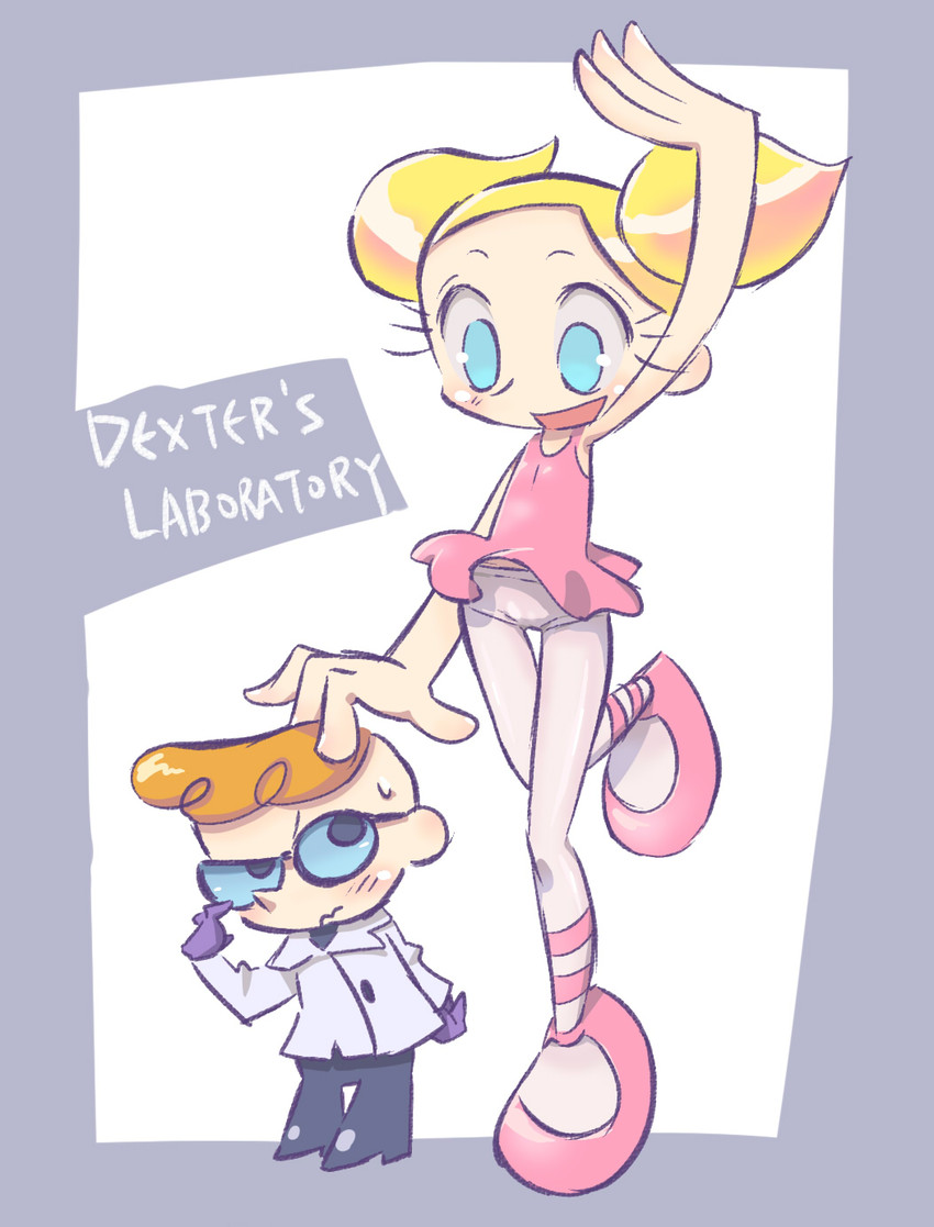 dexter and dee dee (dexter's laboratory) drawn by k-nattoh