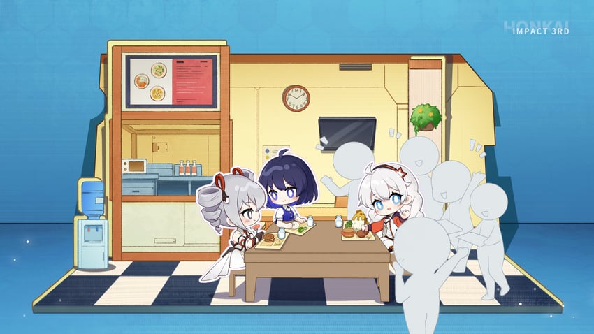 kiana kaslana, bronya zaychik, and seele vollerei (honkai and 1 more)