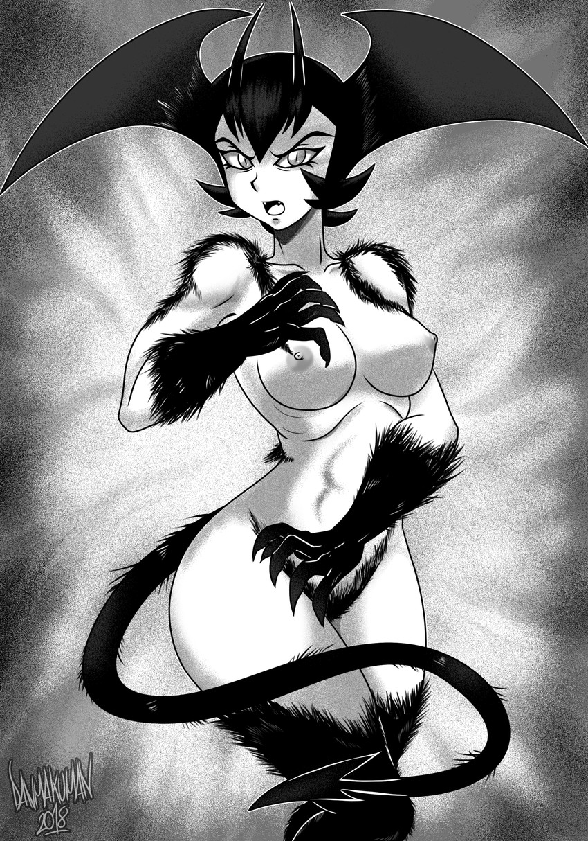 devil lady and fudou jun (devilman and 1 more) drawn by danmakuman