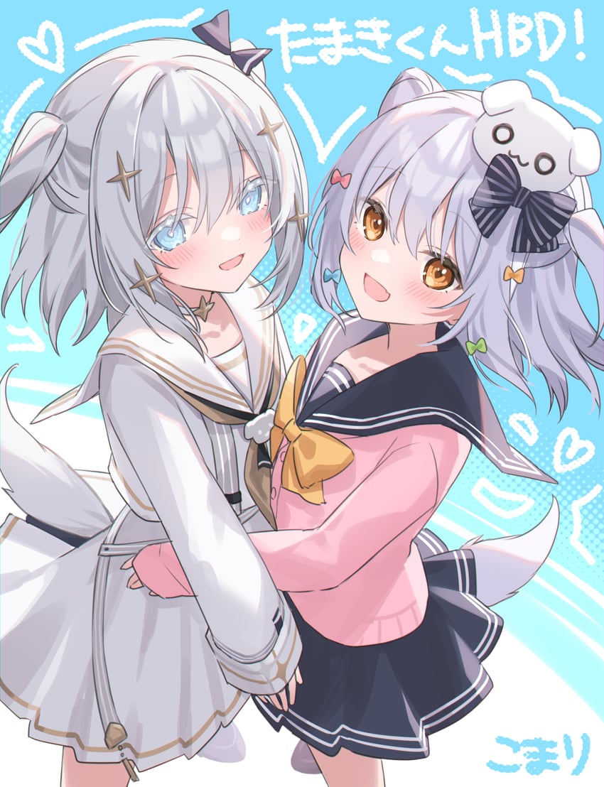 inuyama tamaki and tamaki (noripro) drawn by saiki_komari