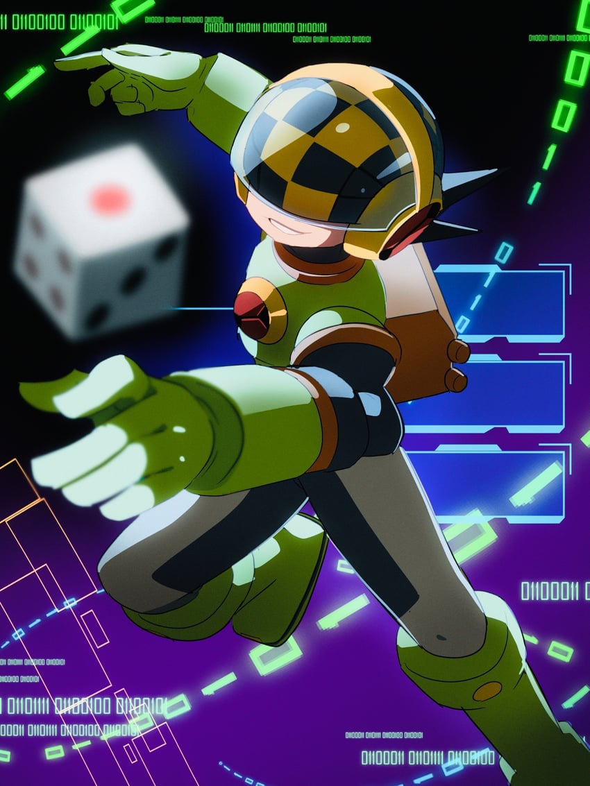 megaman.exe and numberman.exe (mega man and 1 more) drawn by 3suisousui