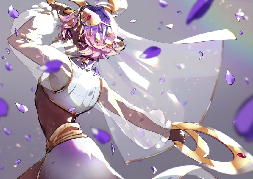 lilac cookie (cookie run and 1 more) drawn by k4m