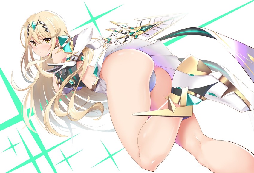 mythra (xenoblade chronicles and 1 more) drawn by daive
