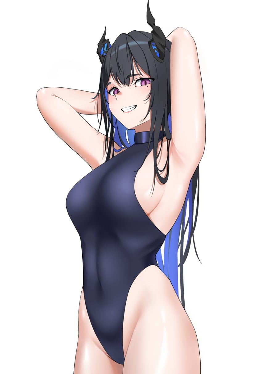 nerissa ravencroft (hololive and 1 more) drawn by hazeillusts