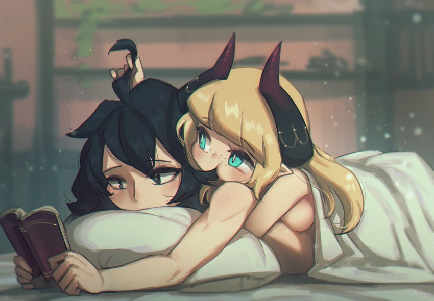 executioner maid and flareze (original) drawn by porforever