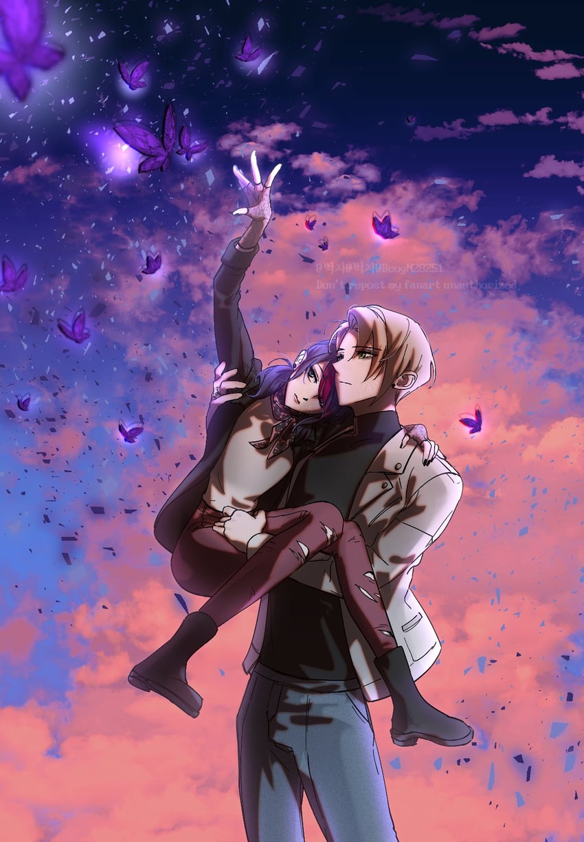 marinette dupain-cheng and adrien agreste (miraculous ladybug) drawn by beogn28251