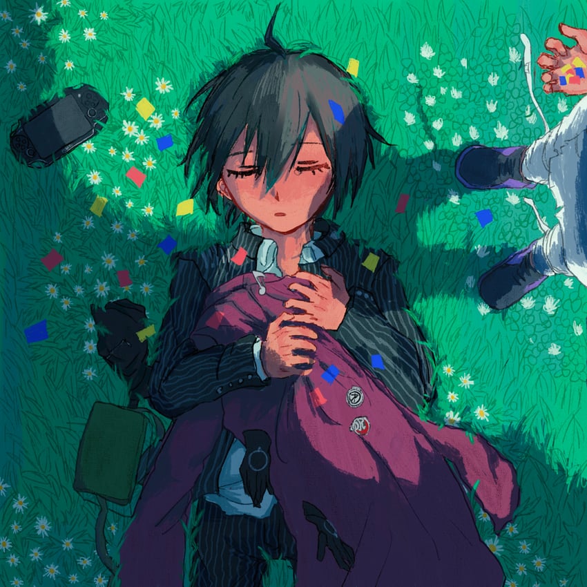 oma kokichi and saihara shuichi (danganronpa and 1 more) drawn by koka-ka_metoro