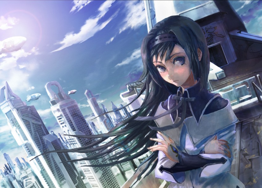 akemi homura (mahou shoujo madoka magica) drawn by mitsu_plus
