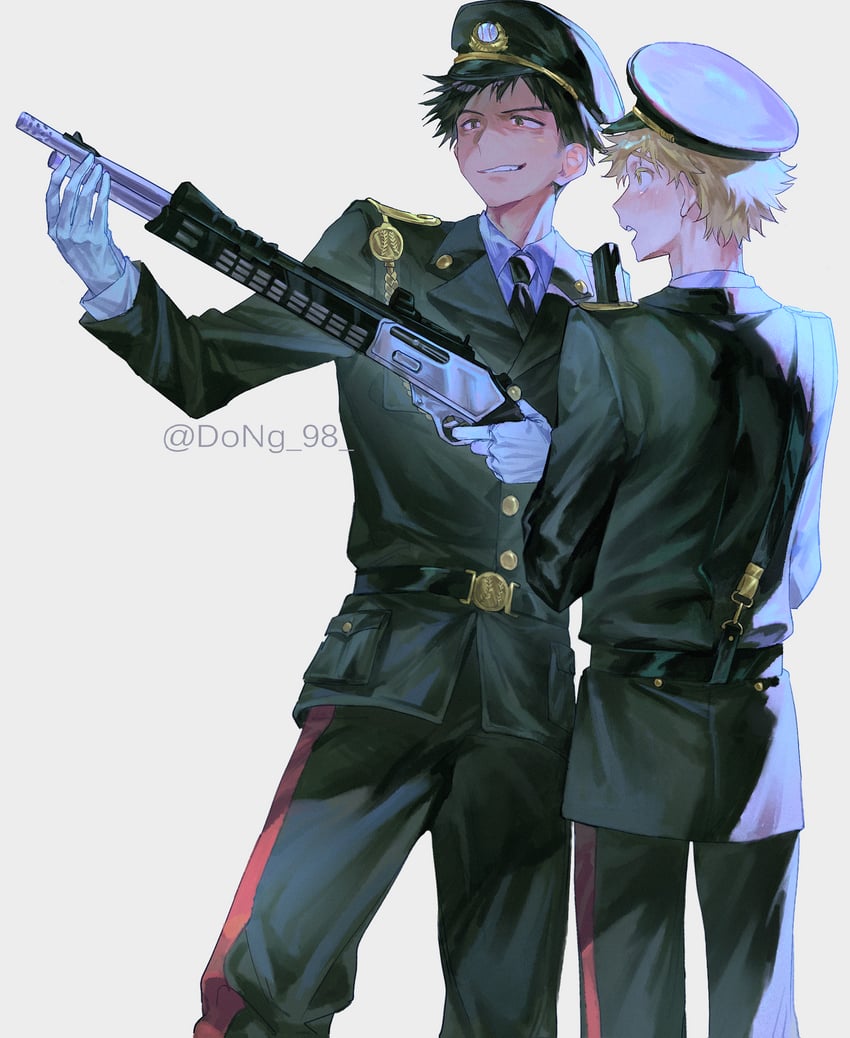 mihashi ren and abe takaya (ookiku furikabutte) drawn by dong_98