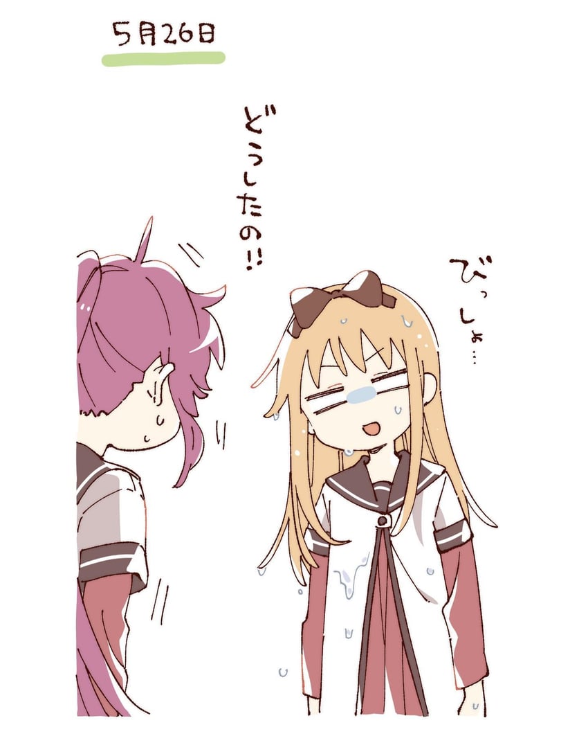 toshinou kyouko and sugiura ayano (yuruyuri) drawn by namori