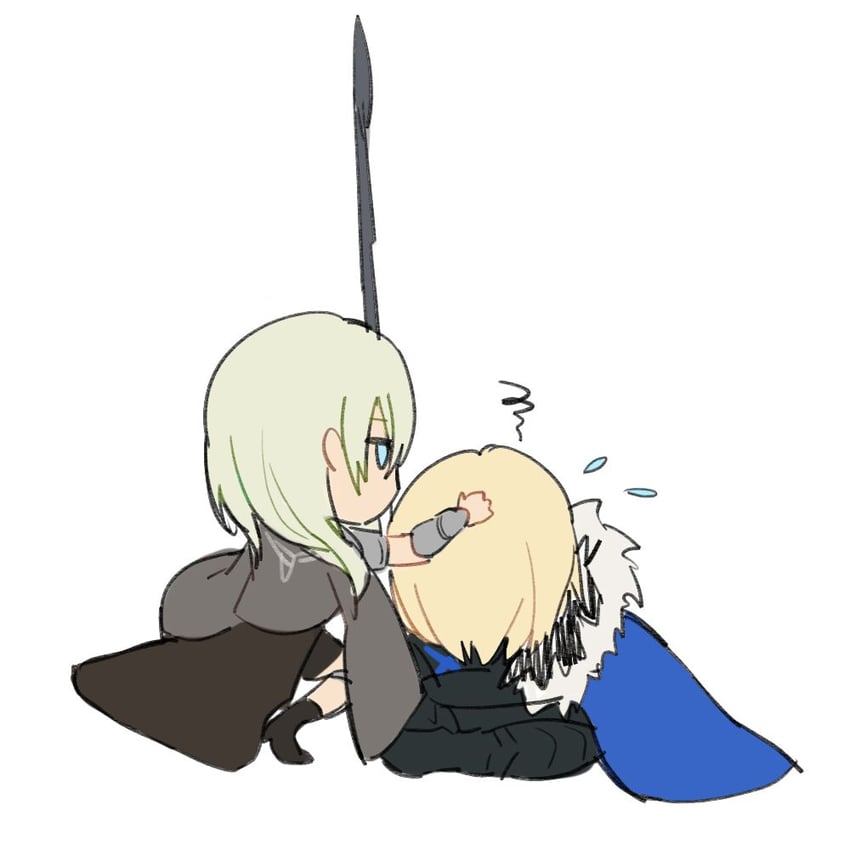 dimitri alexandre blaiddyd and female byleth (fire emblem) drawn by chocolate_(jitong)