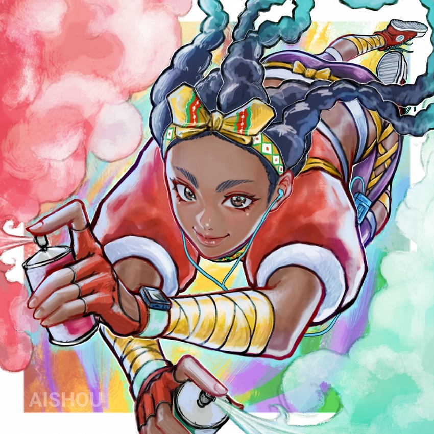 kimberly jackson (street fighter and 1 more) drawn by ai_shou