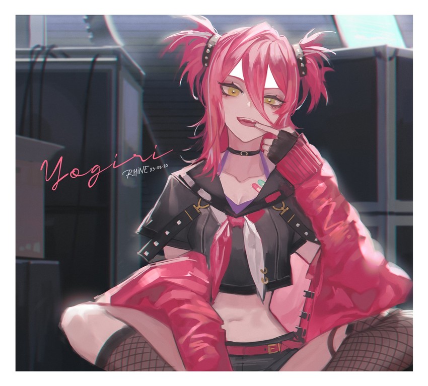 yogiri (hololive and 1 more) drawn by rhine_(overtonerhine)