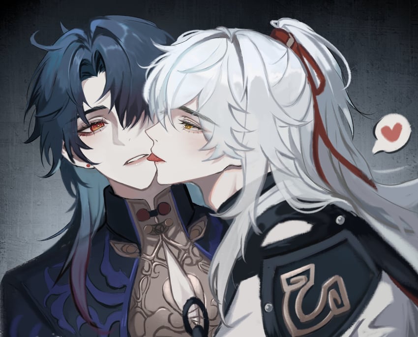 blade and jing yuan (honkai and 1 more) drawn by egg_tangyuan