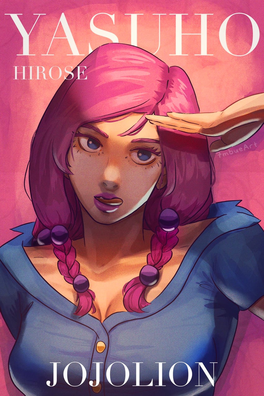 hirose yasuho (jojo no kimyou na bouken and 1 more) drawn by 7mbueart
