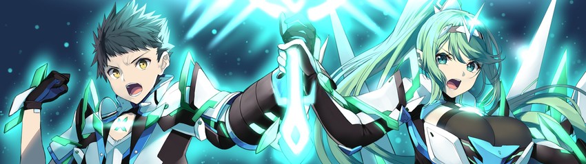 pneuma and rex (xenoblade chronicles and 1 more) drawn by yappen