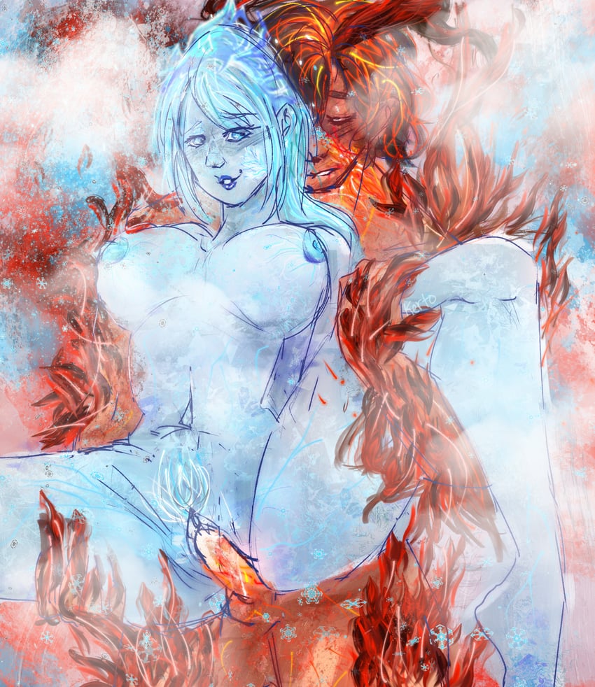 clive rosfield and jill warrick (final fantasy) drawn by kerto