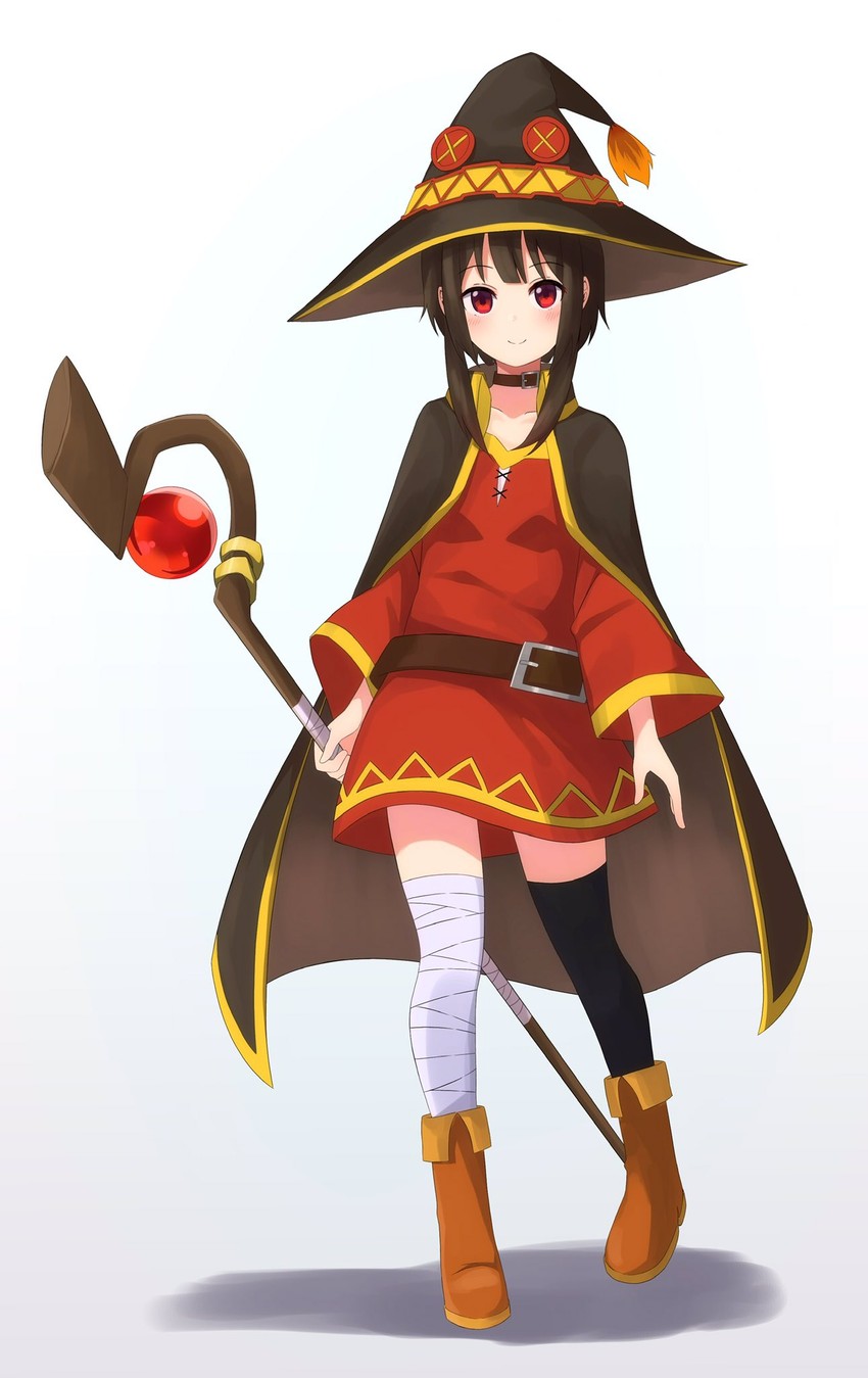 megumin (kono subarashii sekai ni shukufuku wo!) drawn by nagio_(kiona)