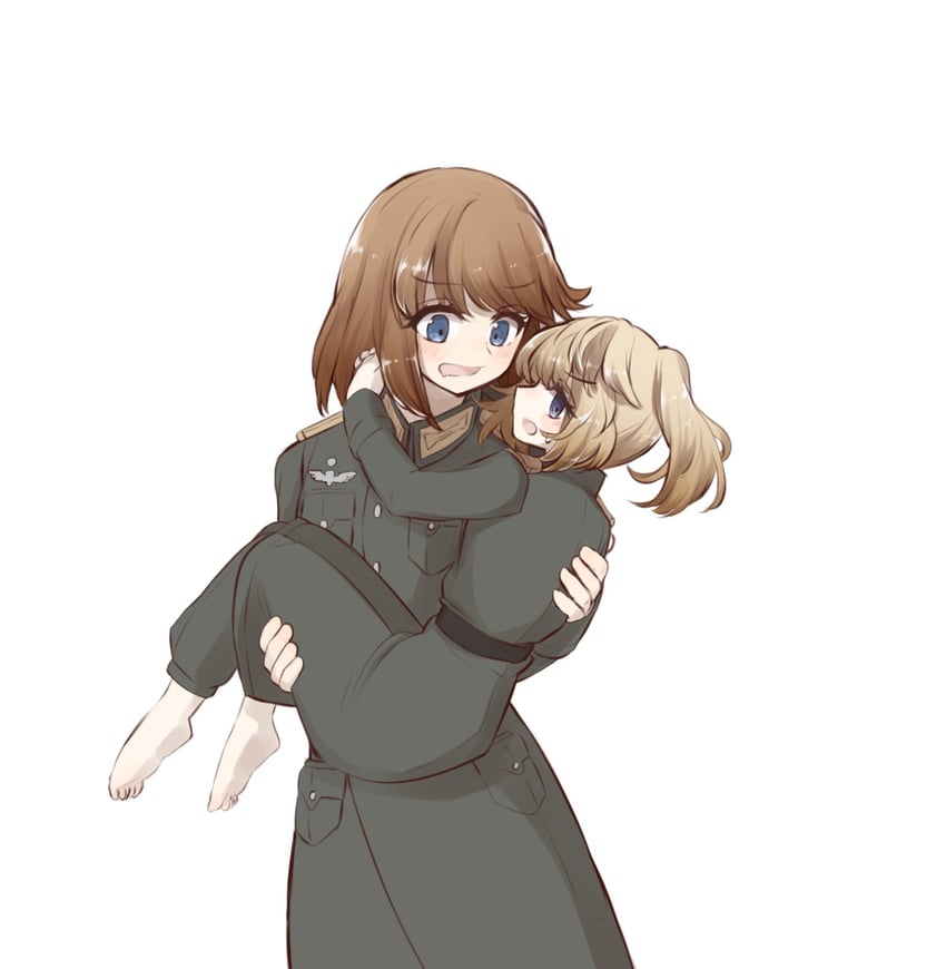 tanya degurechaff and viktoriya ivanovna serebryakov (youjo senki and 1 more) drawn by 46isky21